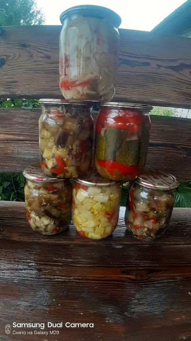 Маринованные овощи,тещин язык,икра из кабачков,Каши с мясом,рулька,суп