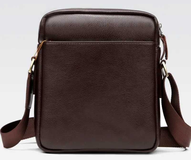 Чоловіча мужская черная коричневая модная сумка планшетка Polo поло