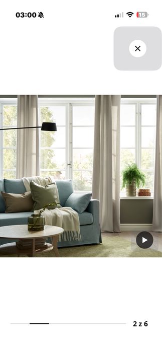 Zaslony Ikea bezowe 145x300