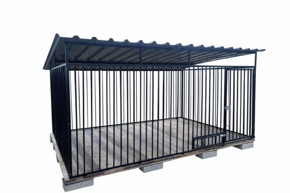 Kojec Klatka Boks dla Psa Duży 4x3m H 1,87m-1,64m