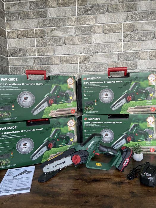 Сучкоріз акумуляторний, сучкорез, міні пила Parkside Німеччина
