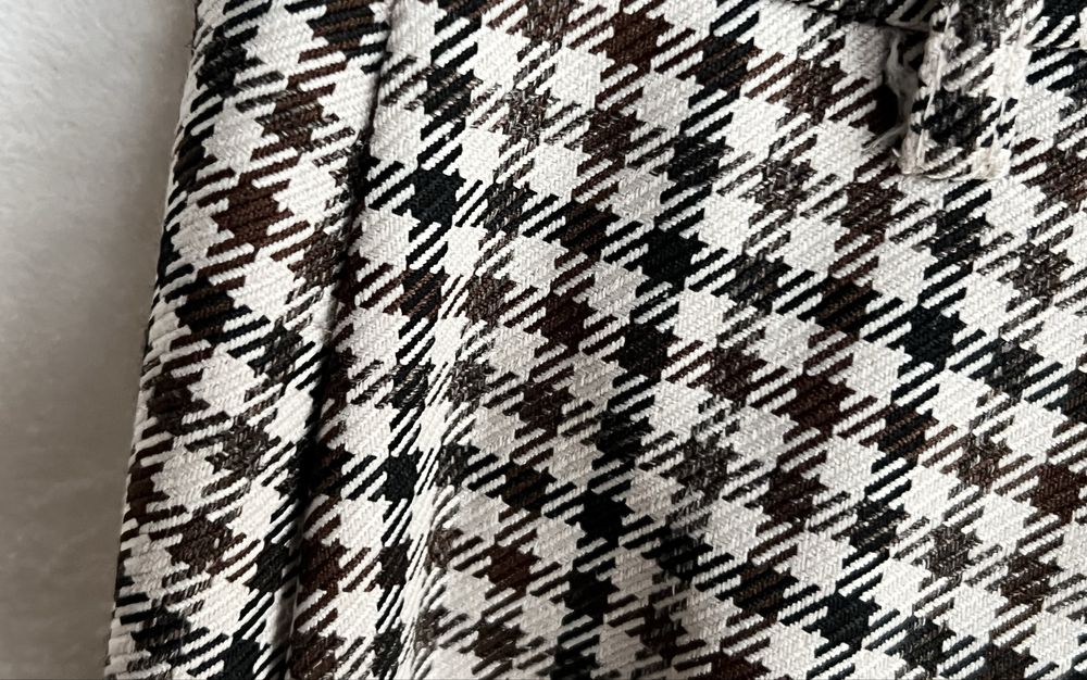 Damskie spodnie w kratkę