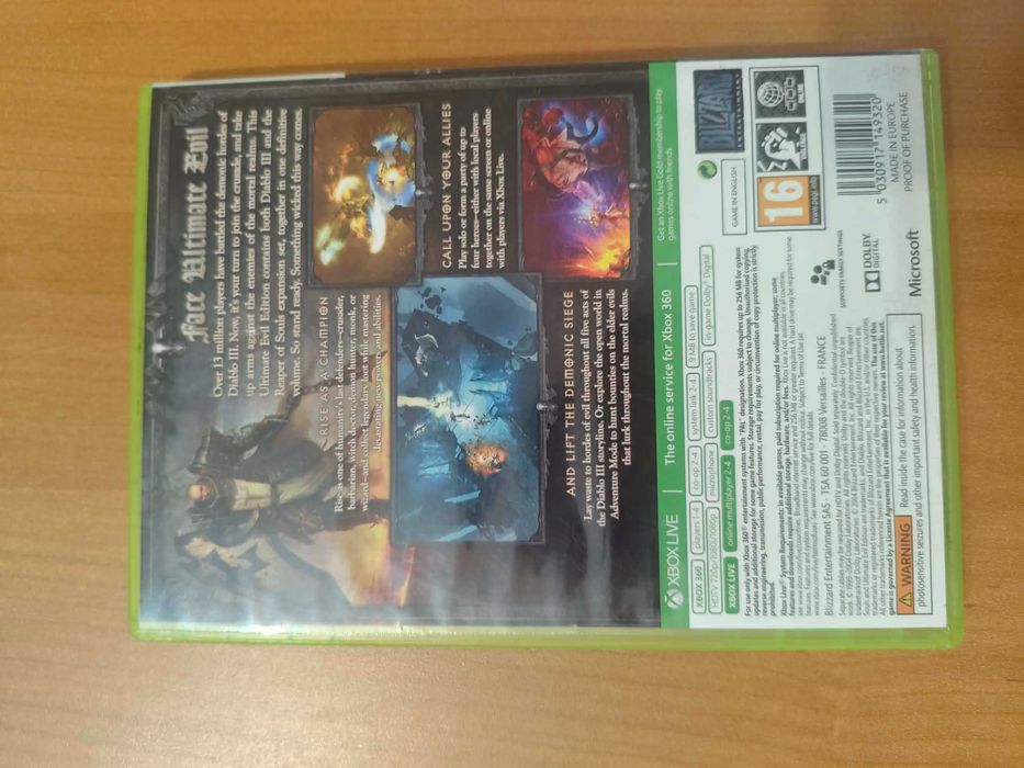 Diablo 3 reaper of souls Xbox 360