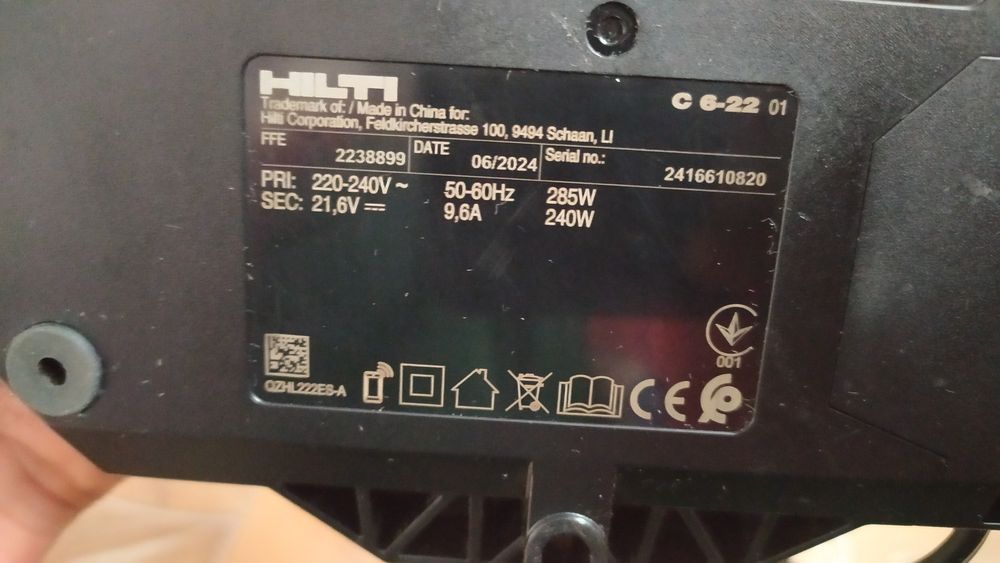 Зарядний пристрій hilti c6-22 nuron