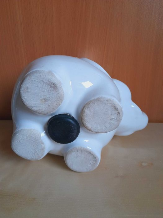Dwa ceramiczne słoniki - skarbonki
