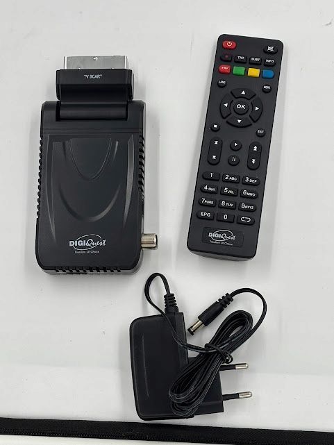 tuner dekoder dvb-t2 digiquest 10-bitowy chipset zasilanie 12v 1,5a