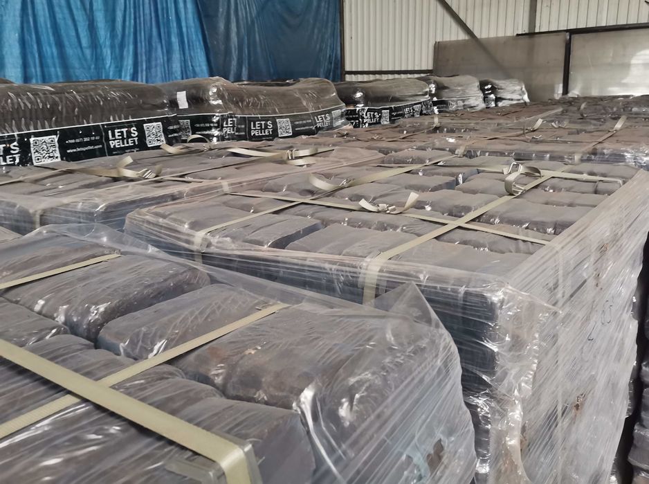 Brykiet Torfowy na Palecie 1000kg, Opał, Brykiet z Torfu, Dowóz Gratis
