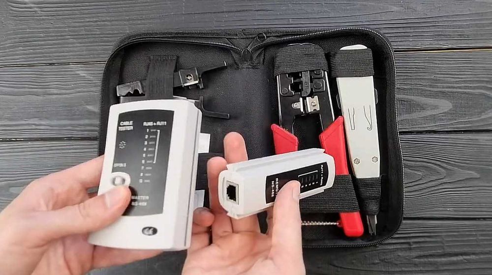 WT-4107 Набор инструментов  для работы с витой парой