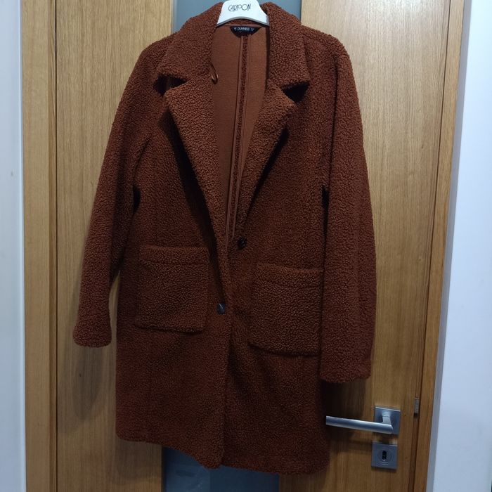 Płaszcz damski brązowy