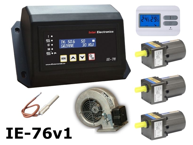 Комплект Автоматика IE-24n і вентилятор WPA-X2 для котла до 50kW