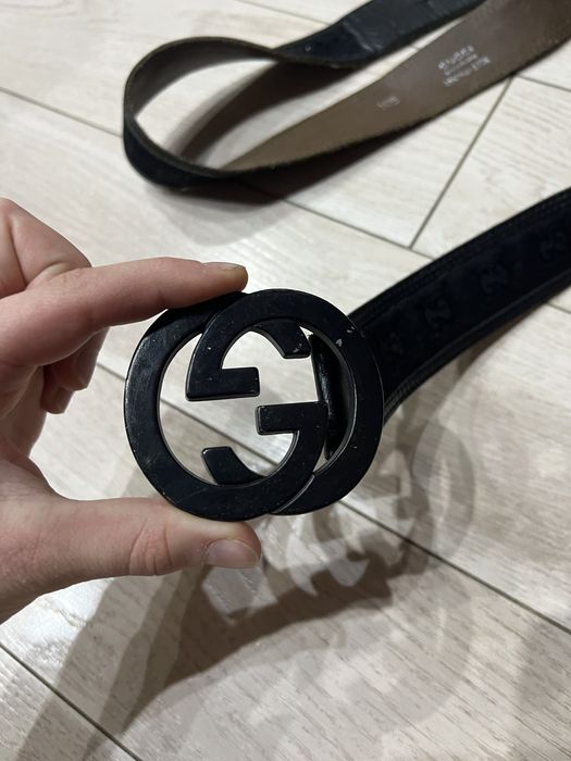 Оригінальний монограмний ремінь Gucci