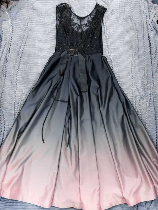 Вечернее платье Черный/бежевый