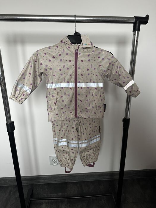 N.54 Zestaw przeciwdeszczowy dla dziecka 86/92 kurtka spodnie na szelk