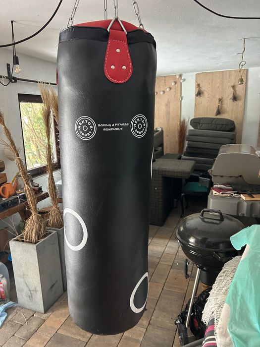 Worek treningowy HEKTOR 100 cm plus rękawice MASTERS