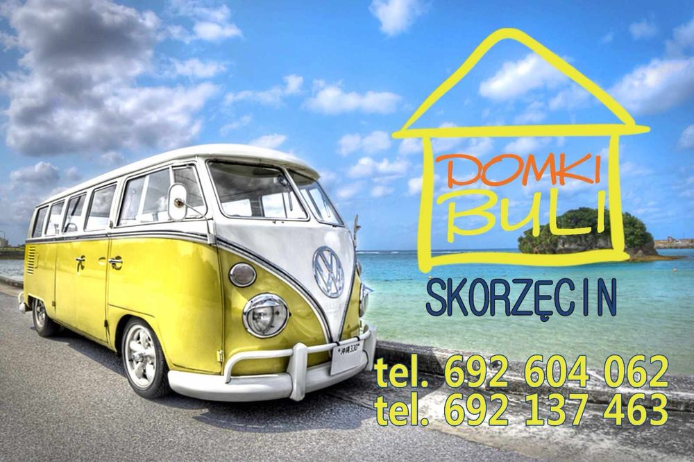 SKORZĘCIN noclegi w amerykanskim kamperze wolne pokoje SCOOL BUS