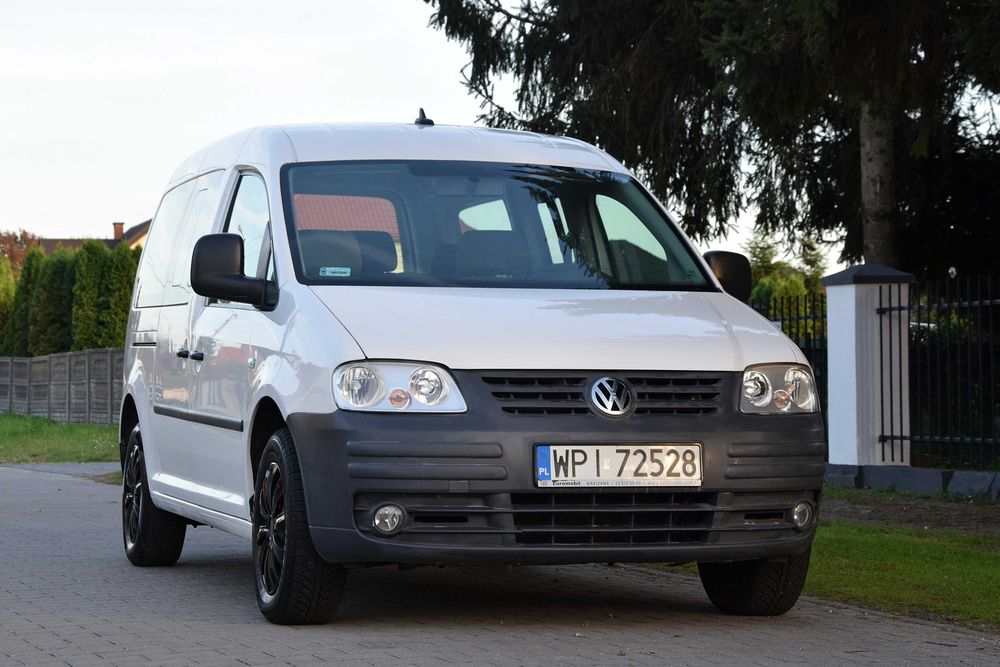VOLKSWAGEN CADDY MAXI 1.6 MPI 102KM LONG Benzyna Klimatyzacja Elektryka 5-osób 2008