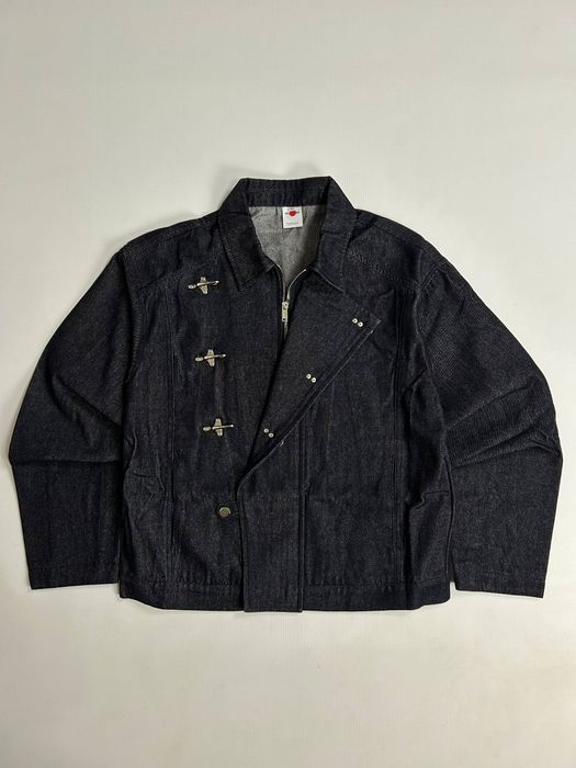 Джинсова куртка arhive jacket opium чорна джинсовка S, M, L