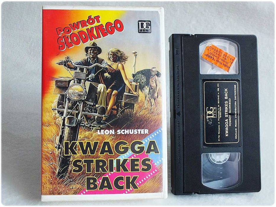 Kaseta VHS Powrót Słodkiego''Kwagga Strikes Back'' Film Video ORYGINAŁ