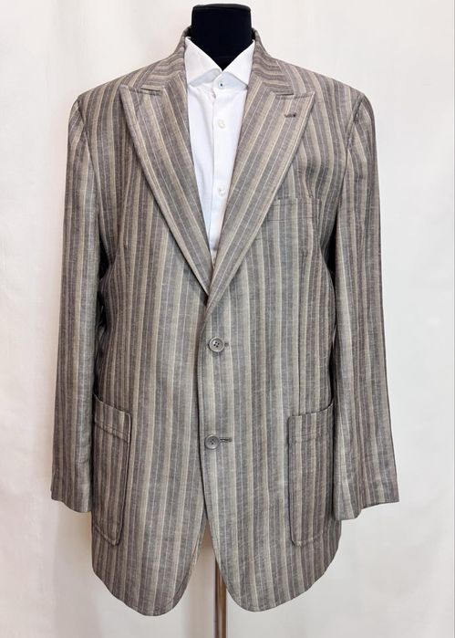 Чоловічий лляний піджак Prada (Оригінал) у смужку, розмір 50 (L)