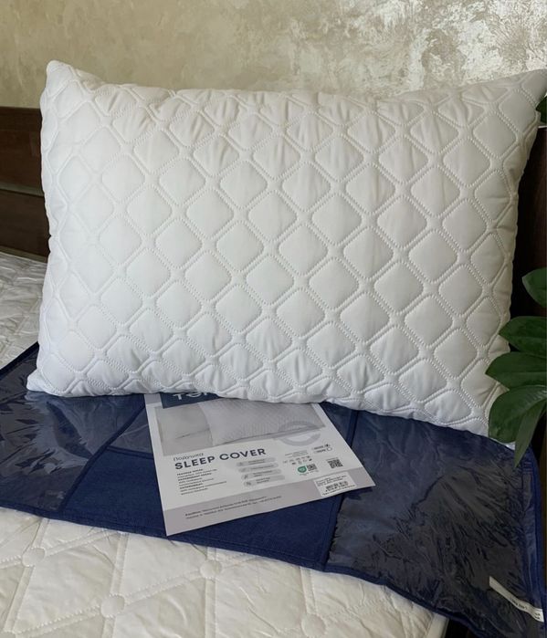 Фабричні подушки холофайбер теп Sleep Cover съемный чехол 50*70 70*70