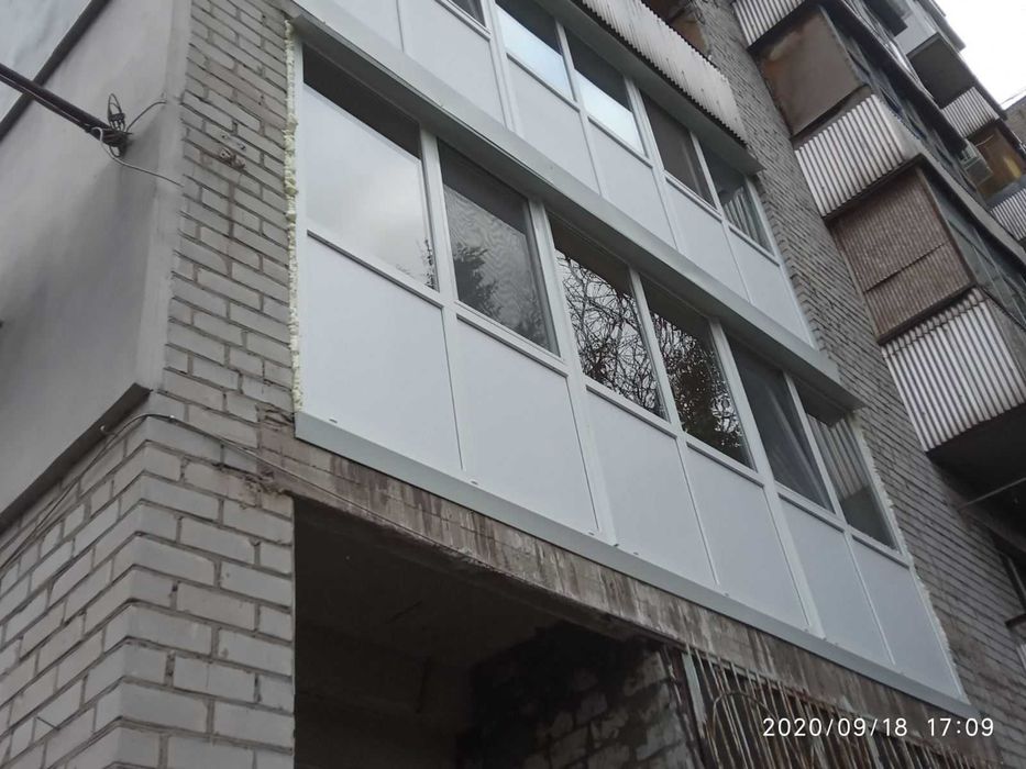 Балкони , лоджії , скління , оздоблення , під ключ