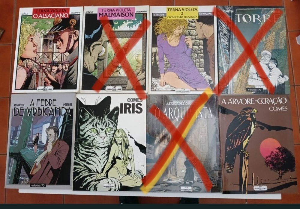 33 Albúns de Schuiten, Blacksad, Gipsy, Peter Pan, Decalogo,e outros