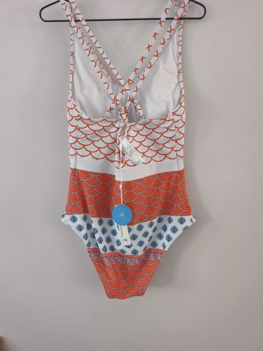 jednoczęściowy strój kąpielowy damski rozmiar M marki Cupshe Beautiful World Print One Piece Swimsuit