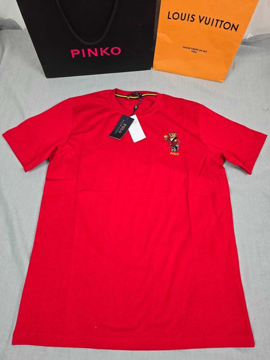 Koszulka męska tshirt Ralph Lauren kolory miś premium krótki rękaw M-XXXL