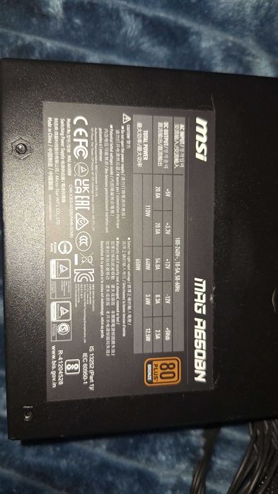 XFX AMD RX 6600 XT + Fonte MSI 650w Bronze Usados