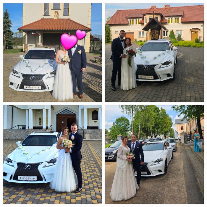 Auto do ślubu - Nowoczesny Lexus ES Ultra Luxury - Biała Perła