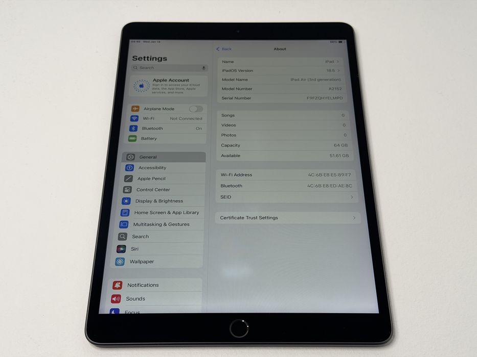 iPad Air 3 (A2152) - 64GB - faktura VAT 23%