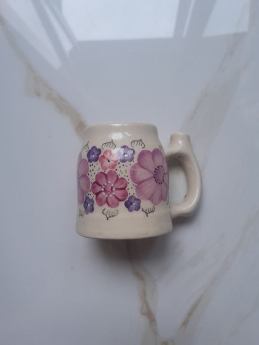 Kufel kafelek ręcznie malowany