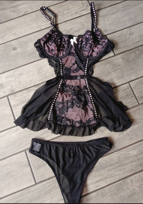 Komplet bielizny, bielizna damska, bielizna koronkowa, r. M