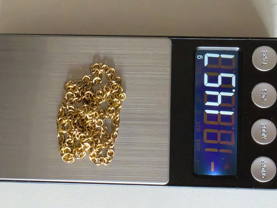 Złoty łańcuszek 58 cm próba 585
