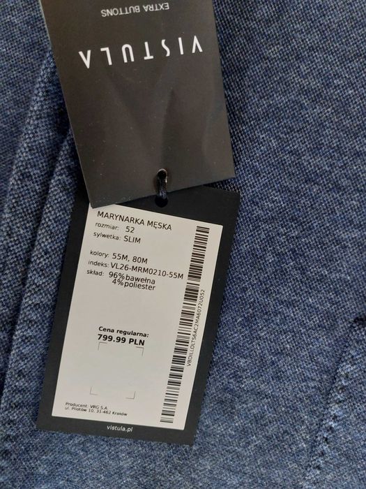 Marynarka Vistula 52 Slim Nowa