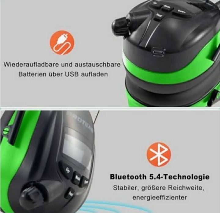 Słuchawki ochronne z Bluetooth