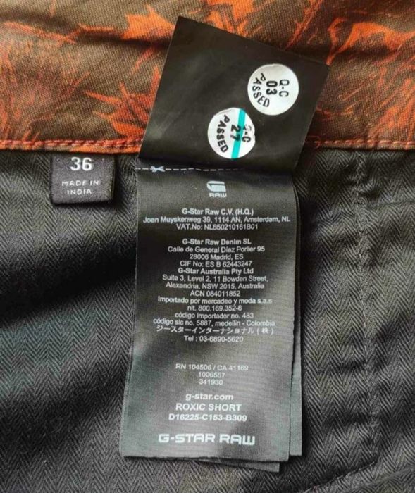 36 / G Star Raw Roxic Cargo Shorts original карго шорти чоловічі