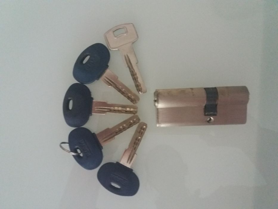 Canhão fechadura + 5 chaves