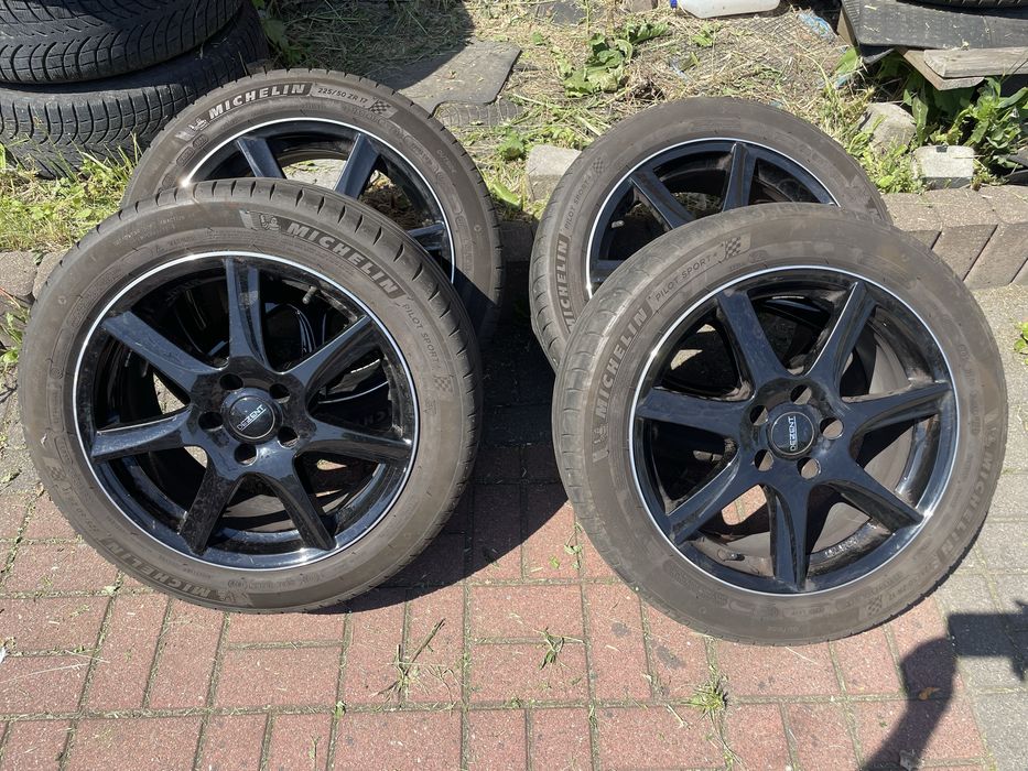 Felgi 17" 5x112 ET 35 z Oponami  Michelin ^ Grupa VW^