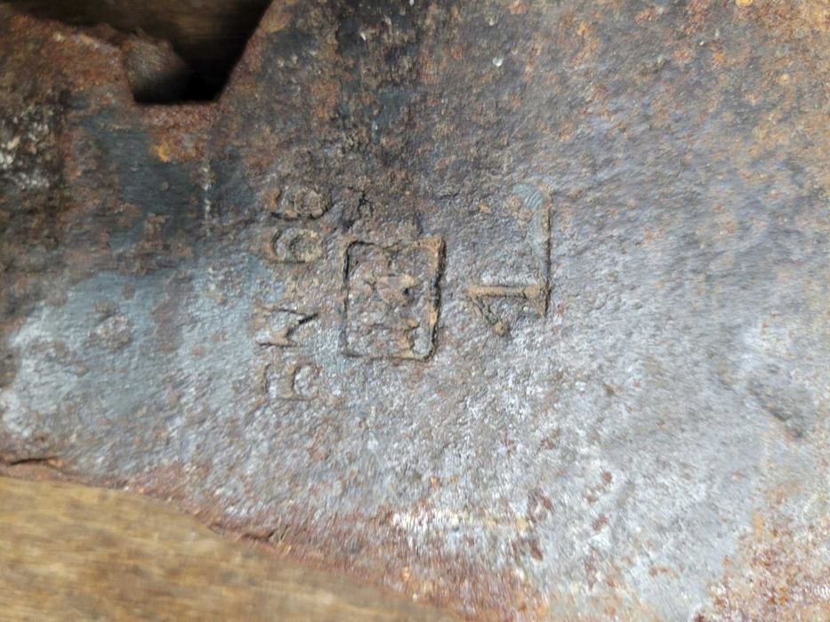 Stara siekiera żeleźce PRL 1 kg do renowacji bushcraft stal