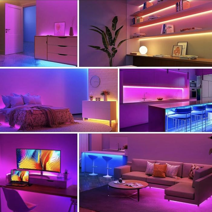 Taśma LED RGB kolorowa 5M