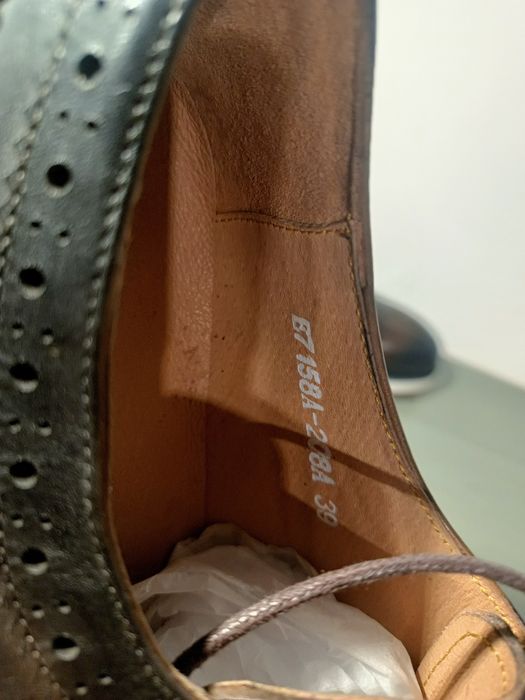 Męskie brązowe eleganckie buty sznurowane