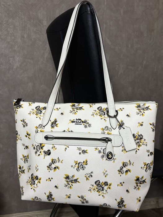 Мультикольорова рідкісна шкіряна сумка Coach