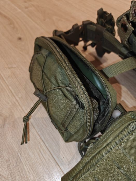 Cinto tático + bolsas + coldre airsoft + oferta dump pouch