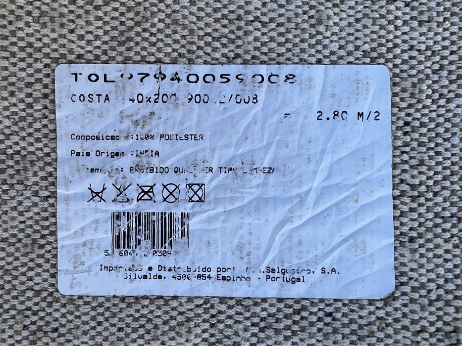 Carpete / tapete com pêlo (140 x 200 cm)