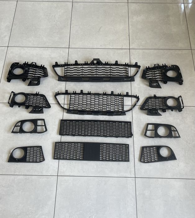 Решітки в бампер bmw F30 F32 F33 F36 F10 F11м пакет центральна решітка