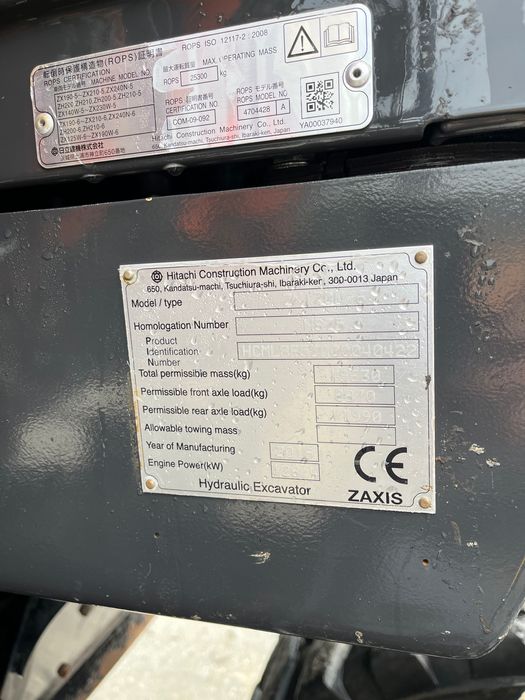 Koparka kołowa Hitachi 170 W zaxis