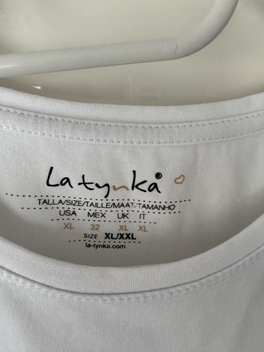 Bluzka Latynka biala krotki rekaw