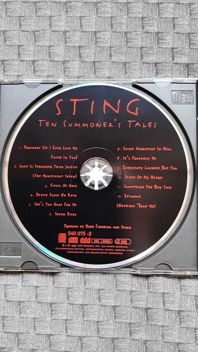 Sting Ten Summoner's Tales cd