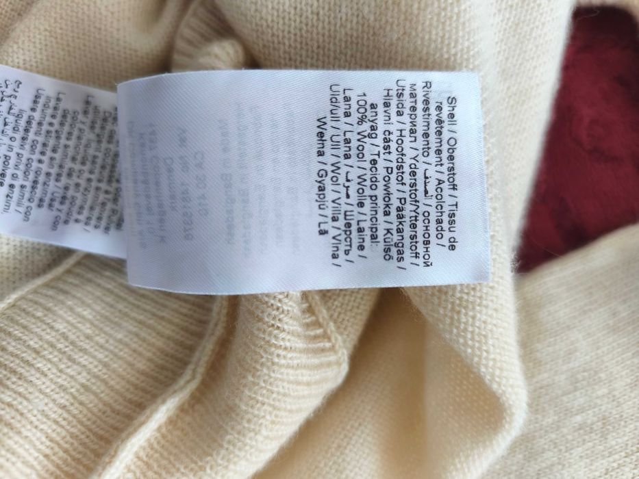 Wełna 100% kremowy sweter PartTwo